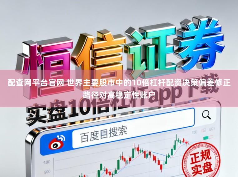 配查网平台官网 世界主要股市中的10倍杠杆配资决策偏差修正路径对高稳定性账户