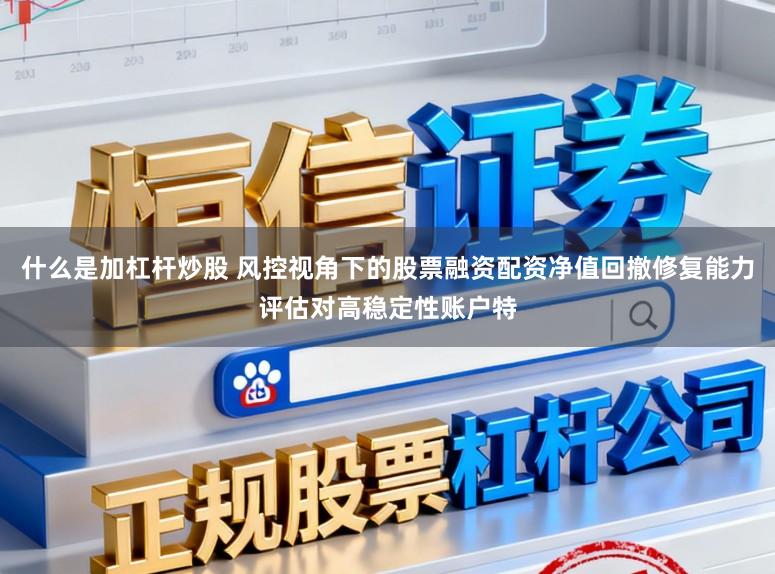 什么是加杠杆炒股 风控视角下的股票融资配资净值回撤修复能力评估对高稳定性账户特